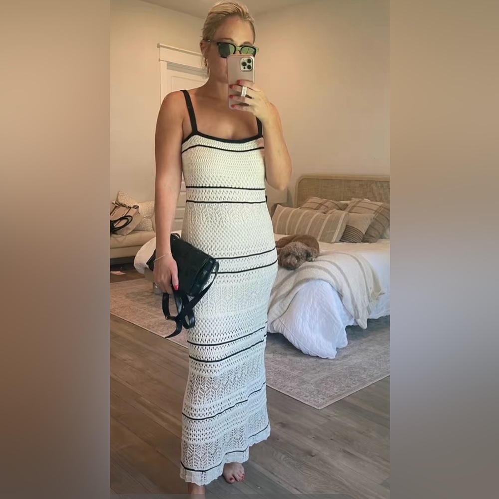 Crochet maxi dress